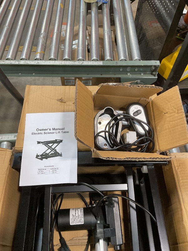 Photo 1 of **SCRATCHES** Electric Lift Table 220 lbs Capacity, 8.3-22.8 in Height Adjustable Lifting Platform with Wired/Wireless Remote,Single Scissor Lift Table,for Working Platform,Computer Desk, Material Handling