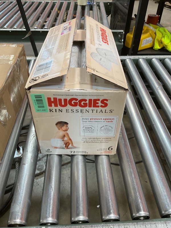 Photo 1 of **STOCK PHOTO INCORRECT SEE PHOTOS** Huggies Size 6 Diapers, Snug & Dry Baby Diapers, Size 6 (35+ lbs), 72 Count, Packaging May Vary