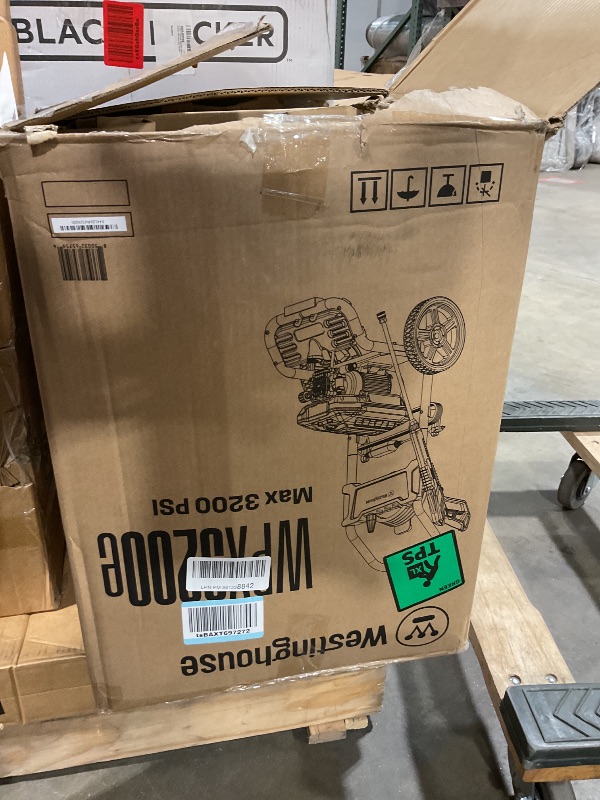 Photo 1 of **NEW/DAMAGE UNKNOWN** Westinghouse WPX3200e Electric Pressure Washer, 3200 Max PSI and 1.76 Max GPM, Induction Motor, Onboard Soap Tank, Spray Gun and Wand, 5 Nozzle Set, for Cars/Fences/Driveways/Homes/Patios/Furniture