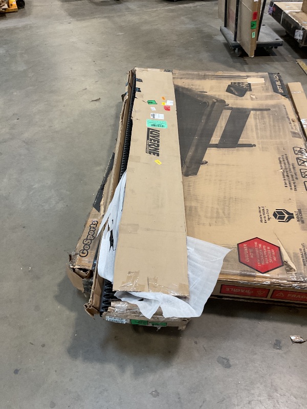 Photo 1 of **EACH RUNNING BOARD IS DAMAGED-SEEN IN PHOTOS**LUVERNE 415100-400744 Grip Step Black Aluminum 98-Inch, 36-Inch Van Running Boards, Select Dodge, Freightliner, Mercedes-Benz Sprinter 2500, 3500