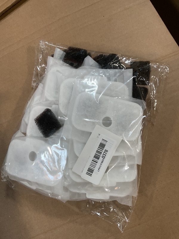 Photo 1 of 20 Packs Cat Water Fountain Filter Replacement Compatible with Dockstream Cat Water Fountain PLWF005/PLWF115/PLWF105,Triple Filtration System Replacement Filter with Pre-Filter Sponge