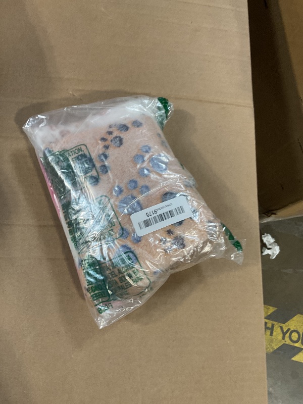 Photo 1 of 1 Pack 3 Blankets Super Soft Fluffy Premium Fleece Pet Blanket Flannel Paw Printed Throw for Dog Puppy Cat (Small 23x16'', Brown, Pink, White)