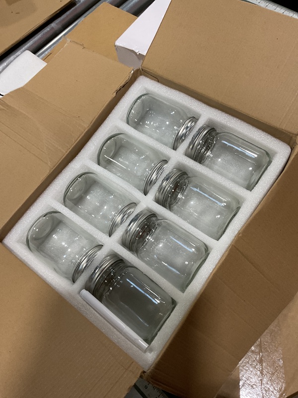 Photo 1 of 16pack 16oz Mason Jars with Airtight Lids and Bands, Regular Mouth Pint Canning Jars, Clear Glass Jars Ideal for Canning, Pickling, Meal Prep, Jam, Honey, Shower/Wedding Favors, Labels & Pen Included