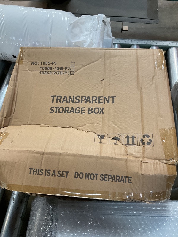 Photo 1 of ** PHOTO FOR ITEM REFERENCE SEE PHOTO ** Clear Stackable Storage - Brightroom