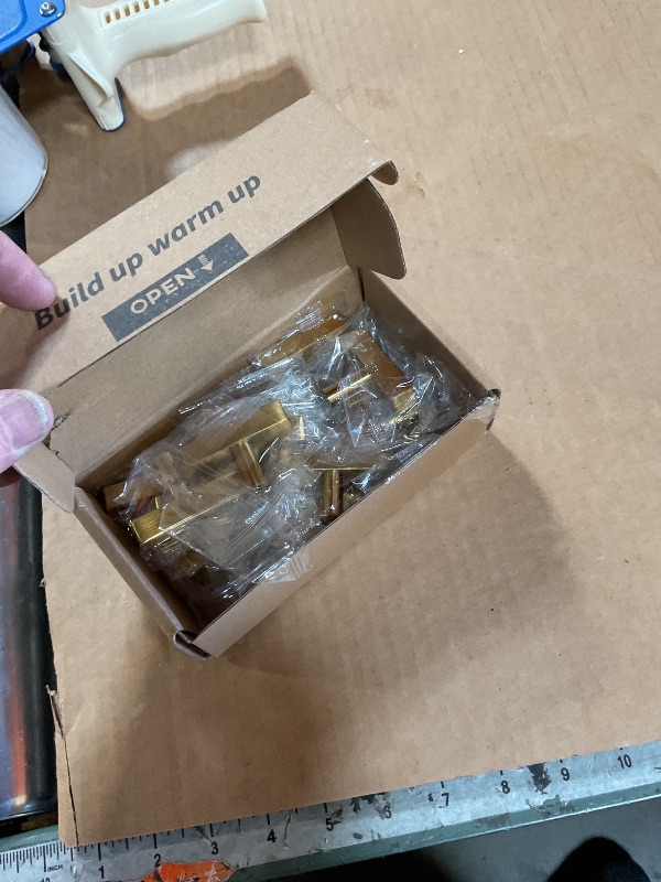 Photo 1 of 10 Pack Gold Cabinet Knobs Brushed Gold Drawer Knobs T Brass Cabinet Pulls for Kitchen Cupboard & Drawer Hardware