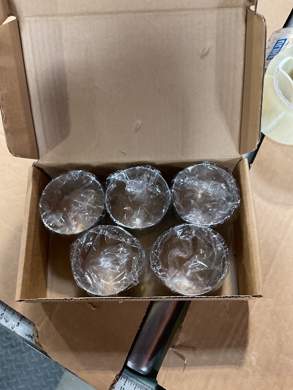 Photo 1 of **MISSING ONE**M JINGMEI 6 Pack Round Cake Ring Molds, Seamless Stainless Steel Cake Cutter with Pusher & Lifter, 3-Inch Dessert Mousse Rings for Baking (Includes 1 Pusher, 1 Lifter and 6 Rings)