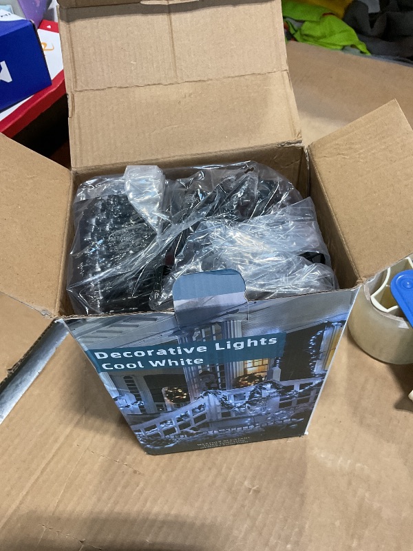 Photo 1 of 1500 LED 470FT Christmas Lights Outdoor,12 Lighting Modes Christmas String Lights with Timer, Dimmable Cool White LED String Light Waterproof for Outside Yard Tree Patio Xmas Party Holiday Decorations