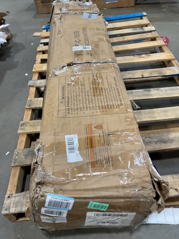 Photo 1 of **SCRAPES FROM TRANSPORT ** Jocoevol Twin Size Loft Bed with L-Shaped Desk, LED Lights,Charging Station, IndustrialHeavy Duty Metal Loft Bed Frame with 3 Storage Shelves and 3 Fabric Drawers, Safety Guard & Ladder, White