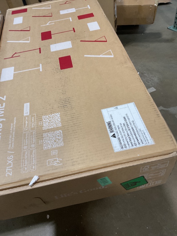 Photo 1 of **COULD NOT GET BASE TO CONNECT**LG 27-Inch StanbyME 2 with Folio Cover, Portable Touch Screen, Dolby Vision, HDR10, Filmmaker Mode, Built-in Battery, Full Swivel Rotation (27LX6TYGA, 2025)