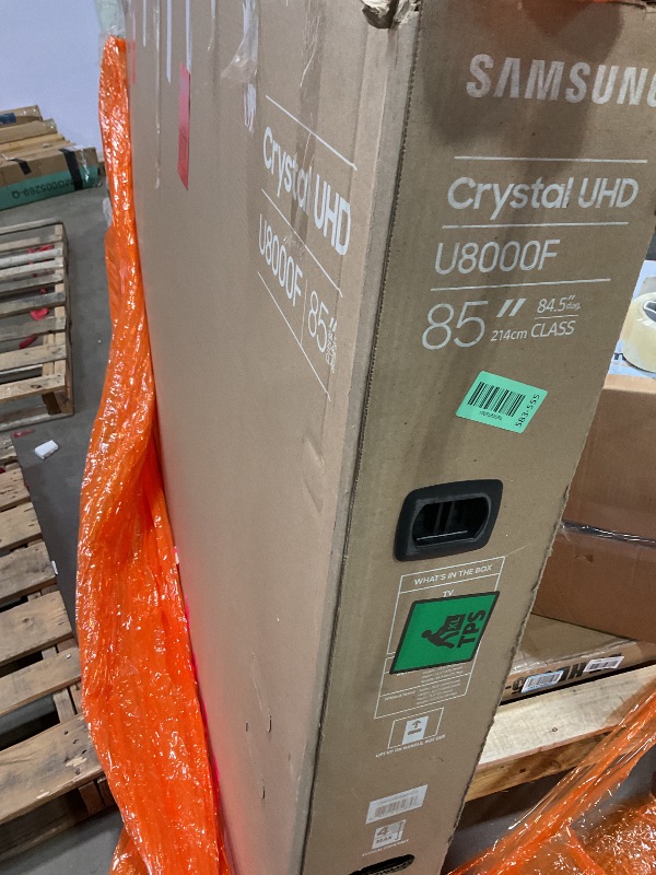 Photo 1 of **BACK PANEL IS LOOSE OR BROKE. SCRATCHES**Samsung 85-Inch Class Crystal UHD U8000F 4K Smart TV (2025 Model) Endless Free Content, Crystal Processor 4K, MetalStream Design, Knox Security, Alexa Built-in