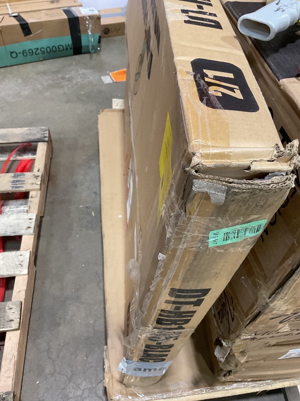 Photo 1 of **TABLE ONLY **FDW | Dining Table Set for 4 | 5-Piece Glass Black Dining Table | Kitchen Table with 4 Upholstered Chairs and Faux Leather Cushions | Space-Saving and Modern Design | for Dining Room, Easy to Assemble