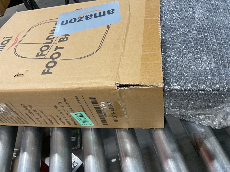 Photo 1 of **DIRT**Beinilai Collapsible Foot Spa,Foot Bath with Heat and Massage and Bubble Jets,Foot Soak Tub with Six Non Motorized Rollers,Acupressure Massage Points,Red Light and Removable Pumice Stone