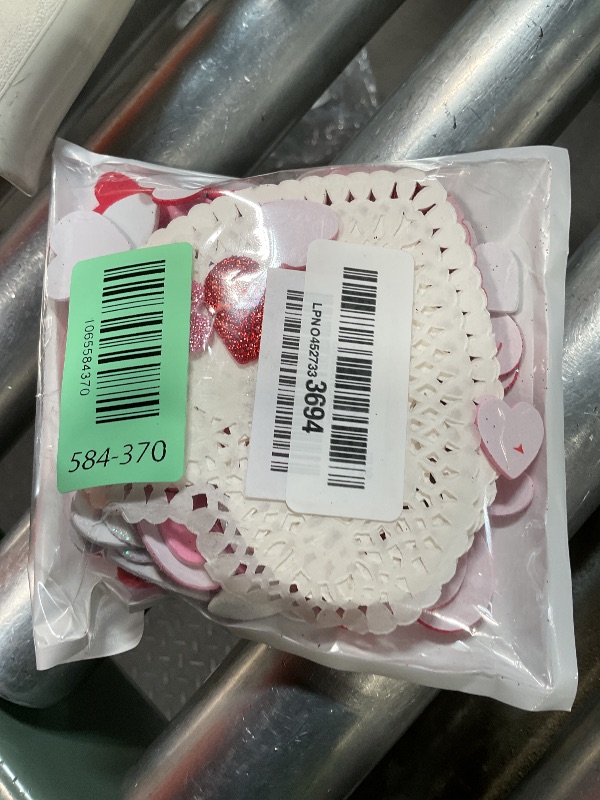 Photo 1 of 100 PCS Heart Doilies, 2 Bags Foam Heart Stickers, Valentine Stickers Set, Perfect for Valentine's Day Crafts, DIY Greeting Cards, Birthday Decorations