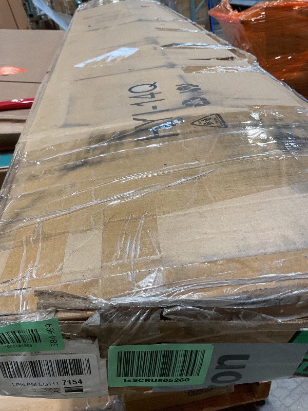 Photo 1 of **SCRPES FROM TRANSPORT **Lutown-Teen Canopy Bed Frame Queen, Four Poster Metal Canopy Queen Bed Frame, Heavy Duty Mattress Foundation with Underbed Storage, No Box Spring Needed, Easy Assembly, Black