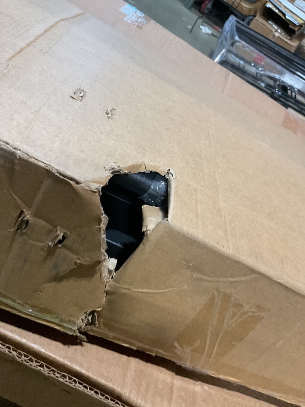 Photo 1 of **SCRPES FROM TRANSPORT **Lutown-Teen Canopy Bed Frame Queen, Four Poster Metal Canopy Queen Bed Frame, Heavy Duty Mattress Foundation with Underbed Storage, No Box Spring Needed, Easy Assembly, Black