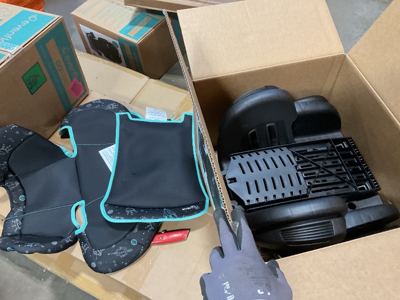 Photo 1 of **SCRAPES FROM TRANSPORT **Evenflo GoTime LX Booster Car Seat (Astro Blue)