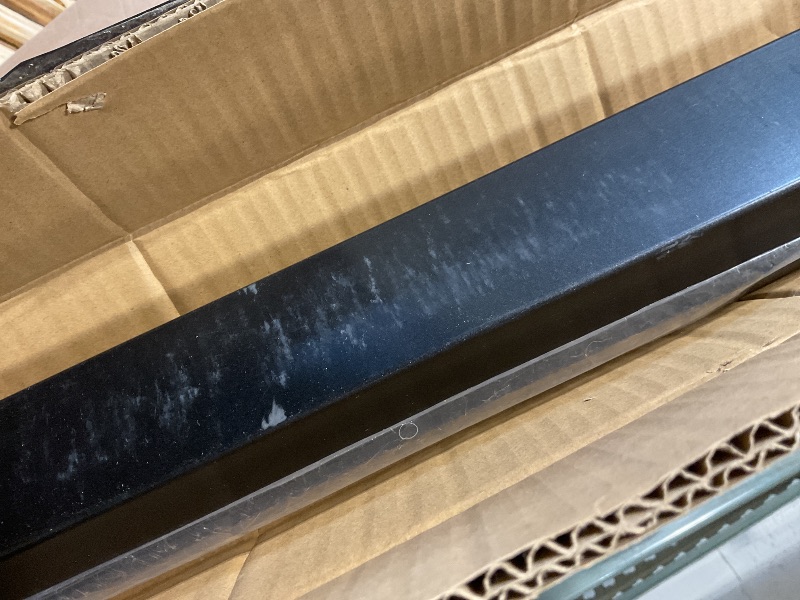 Photo 1 of **SCRAPES FROM TRANSPORT **Muzata 10Ft Pre-drilled Stair Handrail 1"x2" Rectangular Black Finish Wall Mounted Handrail Stainless Steel Safety Hand Rail Indoor Outdoor Stair Hand Railing Wood Concrete Brick Wall, HK28 BP4