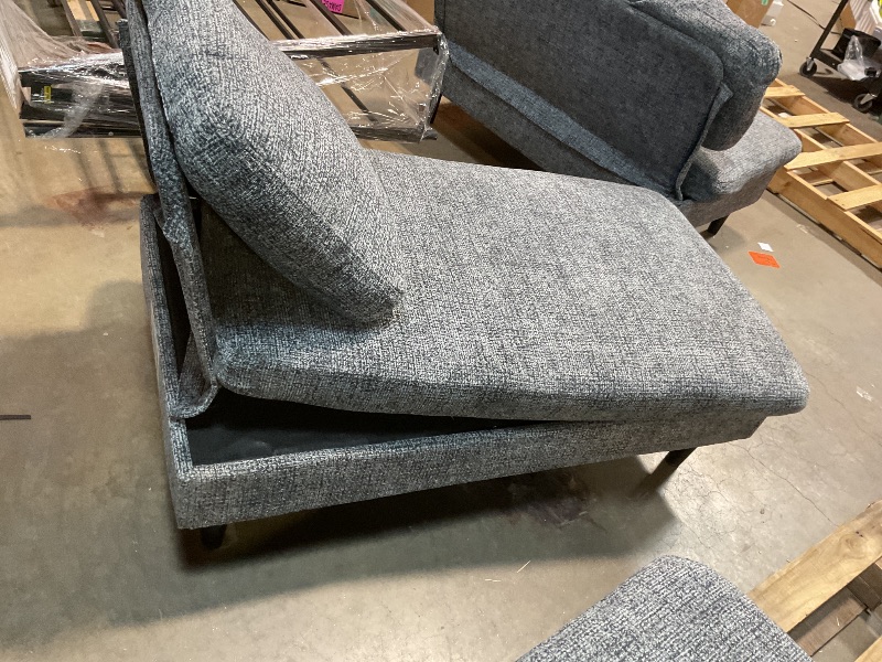 Photo 1 of **DIRT FROM TRANSPORT **DUMOS Sectional Couches for Living Room, U Shaped Couch with Double Chaise Lounge, Modern Chenille Fabric 4-Seat Couch with Removable Pillows for Apartment/Small Space, Grey