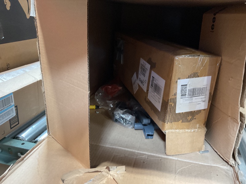 Photo 1 of *** LOOSE SCREWS ASSEMBLY PARTS MAY BE MISSING ***HOMIDEC Clothes Drying Rack, Oversized 4-Tier(67.7" High) Foldable Stainless Steel Drying Rack Clothing, Movable Drying Rack with 4 castors, 24 Drying Poles and 14 Hooks for Bed Linen, Clothing, Grey