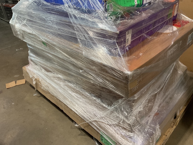 Photo 1 of **FINAL SALE. NO RETURNS. WILL NEED A TRUCK FOR PICKUP. SELLING FOR PARTS** One pallet of 7 broken tvs. 