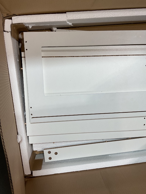 Photo 1 of **SELLING FOR PARTS AS PARTIAL SET. ONE BOX OF TWO**YITAHOME Vanity Desk with Lighted Mirror and Power Outlets, Makeup Vanity Table with Stool with Hidden Storage, 10 Drawers, Tempered Glass Top, 3 LED Colors, Makeup Table Home Furniture