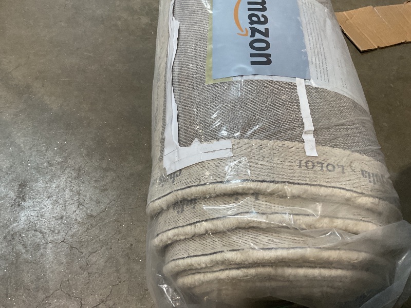 Photo 1 of **DIRT**Loloi Chris Loves Julia Bradley Collection, Ivory & Beige, 9'-3" x 13' Area Rug – Classic Striped Area Rugs for Living Room, Bedroom, Entryway & Hallway, High Traffic Area Home Decor Rug