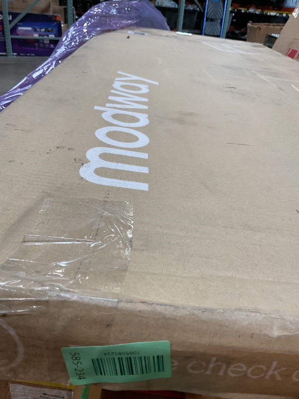 Photo 1 of **SCRAPE. BACK IS CRACKING**Modway MOD-6218-WAL Robbie Queen Wood Headboard, Walnut