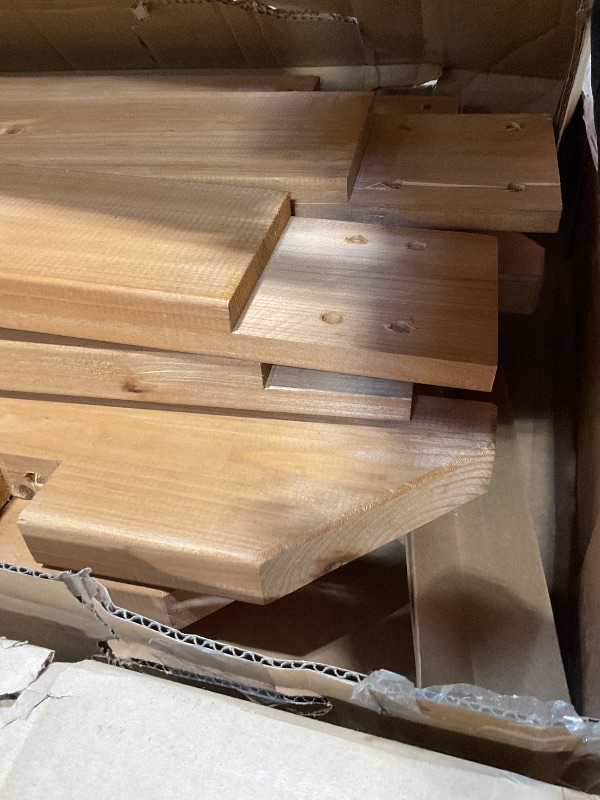 Photo 1 of **4 BOXES.  SCRAPE DAMAGE**Backyard Discovery Beaumont 16' x 12' Traditional Cedar Wood Pergola Kit with Trellis Roof, All-Season Durability, High-Wind Rating, PowerPort, Shade for Outdoor Patio, Deck, Garden, and Entertaining