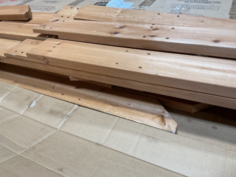 Photo 1 of **4 BOXES.  SCRAPE DAMAGE**Backyard Discovery Beaumont 16' x 12' Traditional Cedar Wood Pergola Kit with Trellis Roof, All-Season Durability, High-Wind Rating, PowerPort, Shade for Outdoor Patio, Deck, Garden, and Entertaining