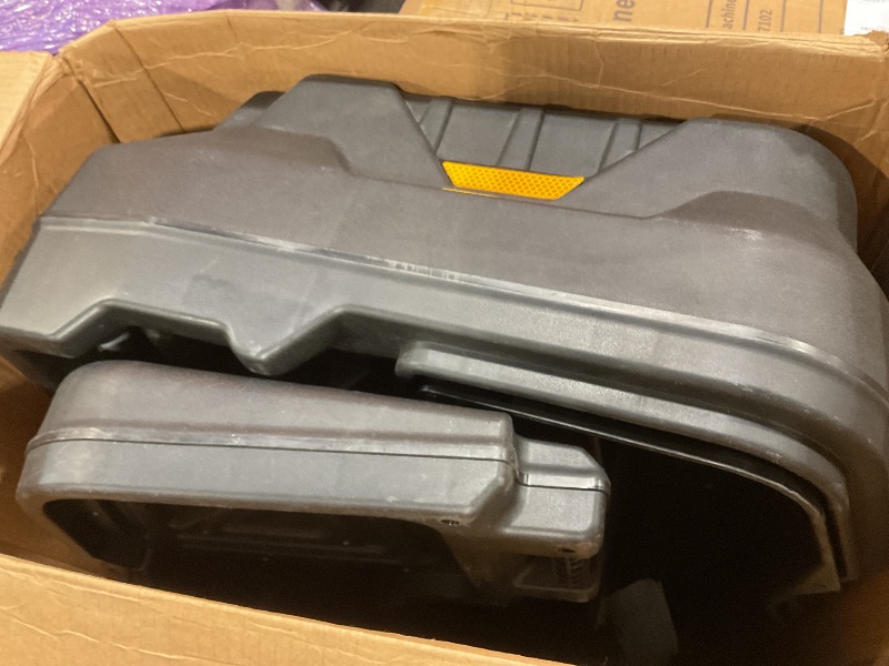 Photo 1 of **SCRAPES**Black Boar ATV Rear Storage Box & Lounger - ATV Rear Seat with Increased Durability - Features Storage with Front Access & Flat Working Surface - ATV Accessories - Fits Most Tubular Racks (66014)