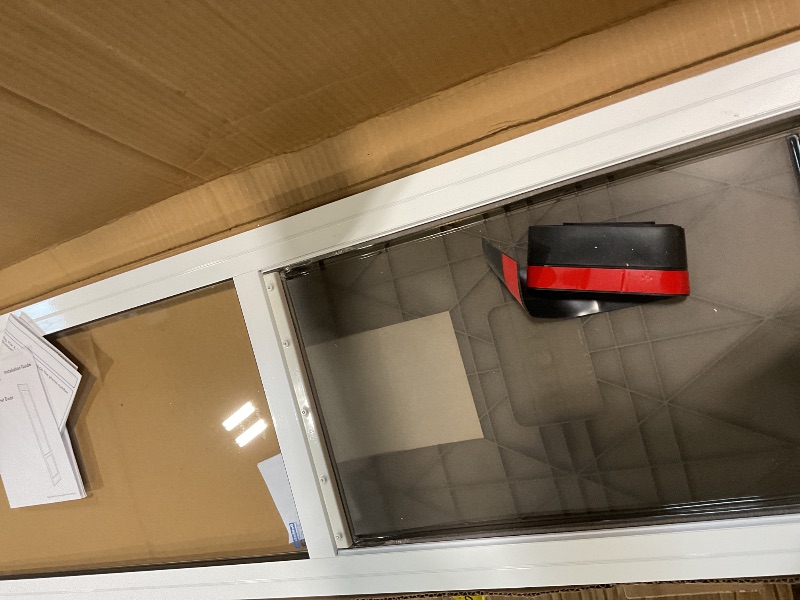 Photo 1 of **MISSING HARDWARE**PetSafe Sliding Glass Pet Door - No-Cut DIY Install Doggy Door for Renters - Aluminum Frame - Adjustable Height 75 7/8" to 80 11/16" - Ideal for Large Dogs Up to 100 lb - White
