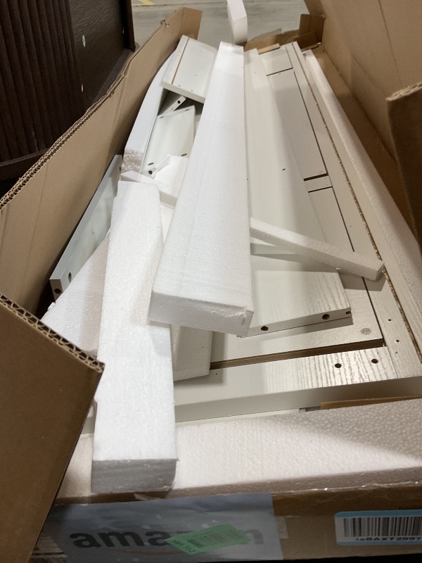 Photo 1 of **SELLING FOR PARTS AS PARTIAL SET. ONE BOX OF TWO**White dresser parts