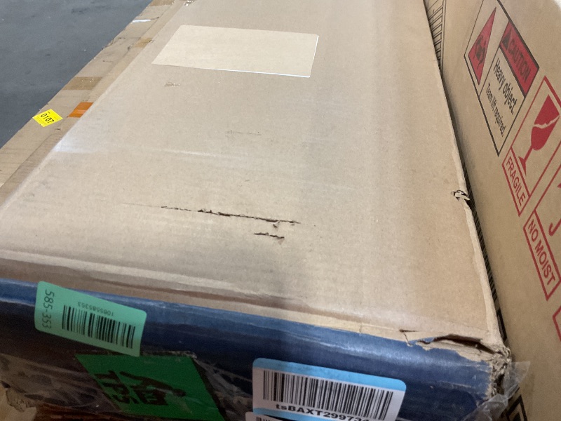 Photo 1 of **POSSIBLY FOR PARTS/ MISSING SUPPORT RAIL (CENTER PIECE)**  Mellow Naturalista Classic 12-Inch Solid Wood Platform Bed | Wooden Slats, No Box Spring Needed, Easy Assembly | Twin, Natural Pine