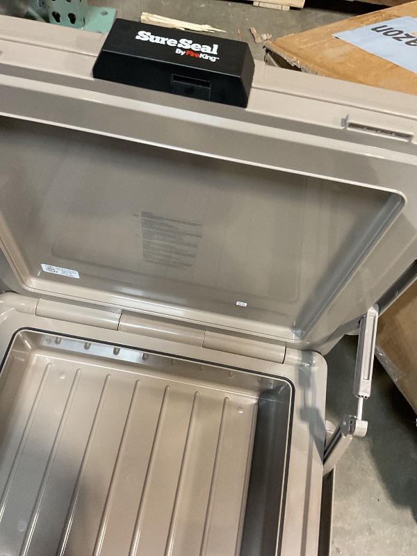 Photo 1 of **SMELL OF WATER DAMAGE**FireKing SureSeal Fire Safe with Key Lock, 1 Hour Fire Rated, UL Rated & 100 Hour Water Resistant Home Safe, Portable Home Safes, Taupe