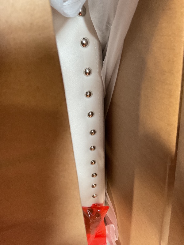 Photo 1 of **SELLING FOR PARTS AS PARTIAL SET. ONE BOX OF TWO**FAVSH Upholstered Daybed with Trundle, Twin Size Day Bed w/Button-Tufted Back and Piping on Waved-Shape Arms for Bedroom or Guest Room, No Box Spring Required,Beige