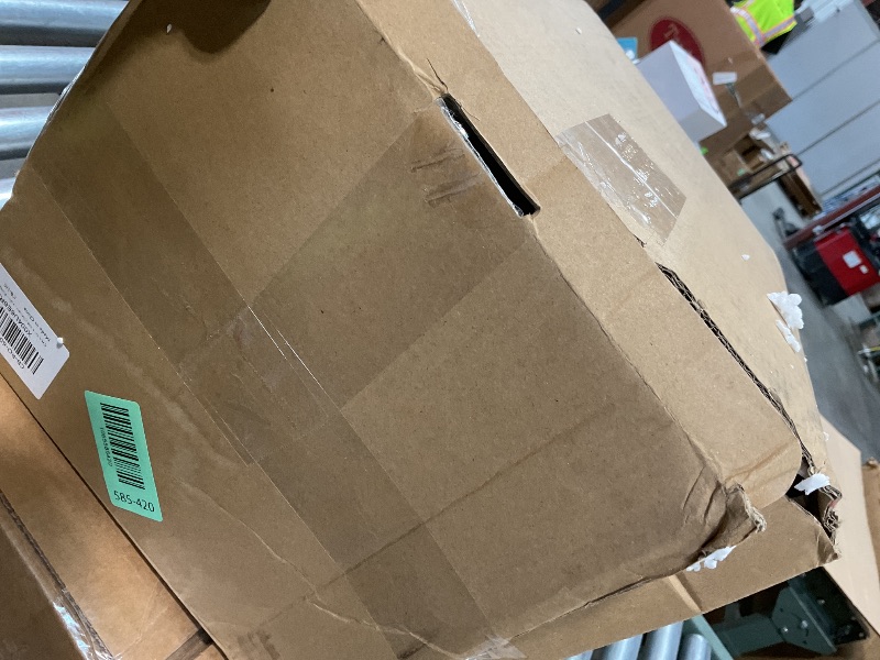 Photo 1 of **MAJOR DAMAGE. SELLING FOR PARTS**CBAXEAXM Animated Christmas Village Scene with LED Lights & Music Battery Operated Resin Christmas Building Collectibles Figurines with Rotating Train Carousel Gifts Festive Holiday Tabletop Decor