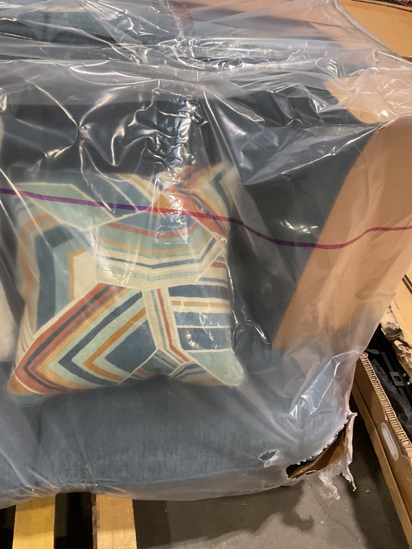 Photo 1 of **MINOR DAMAGE TO BASE FRAME**Signature Design by Ashley Cashton Casual Sofa for Living Room, Blue