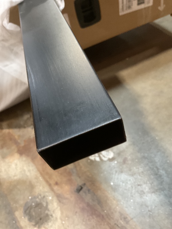 Photo 1 of **RAIL ONLY. SCRAPES. DENT**Zylorix 1Pack 10FT Stainless Steel T304 Black Handrail, 2" W x 1" H Rectangular Cuttable Handrail with End Cap Screw, Flat Top Rail for Indoor Outdoor Deck Stair Cable Railing System Post Kit