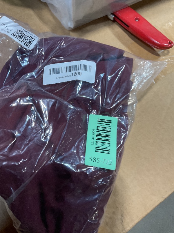 Photo 1 of **DIRT**QPNGRP Men's 7" Inseam Stretch Quick Dry Lightweight Casual Golf Shorts with 3 Pockets Burgundy Large