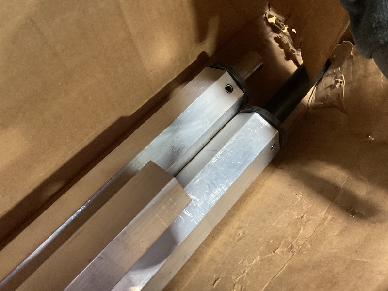 Photo 1 of ***SELLING FOR PARTS. 3 POLES AND SMALLER BLACK RECTANGLE ONLY*Buyers Products Ground Level Tarp Crank