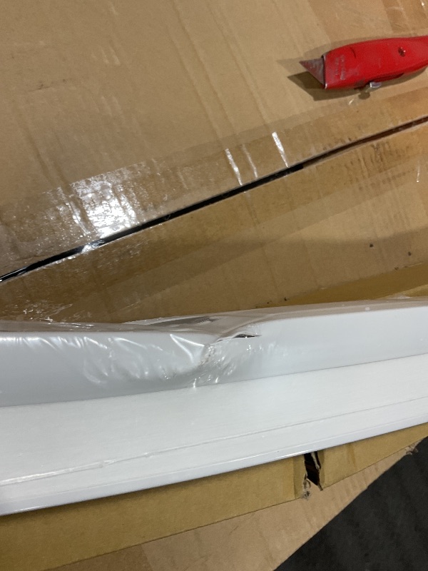 Photo 1 of **DENT**Redi Shade No Tools Easy Lift Trim-at-Home Cordless Cellular Light Filtering Fabric Shade White, 30" W x 64" L, (Fits windows 19"- 30")