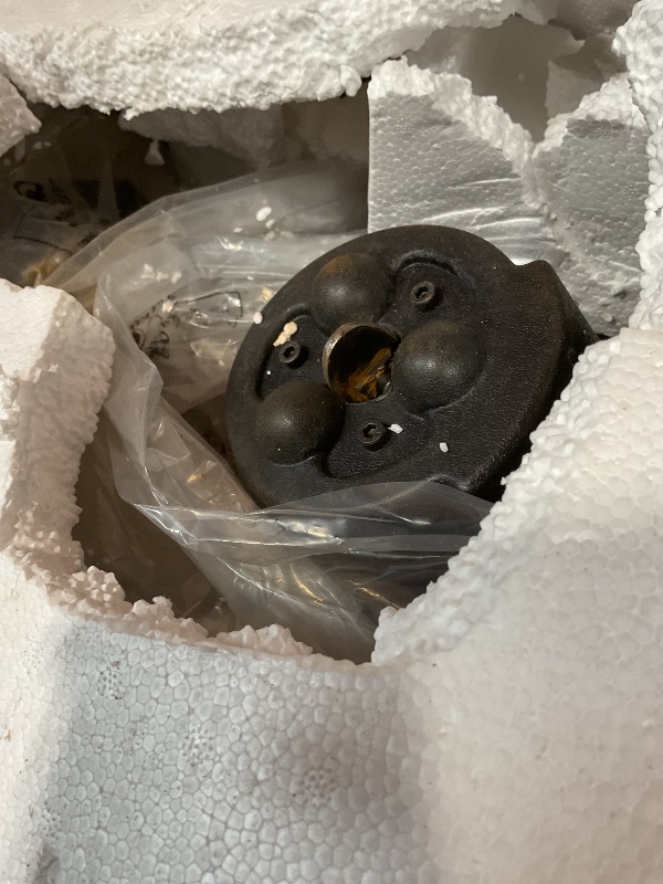 Photo 1 of **DIRT**VEVOR Drain Cleaner Machine 100 FT x 1/2 Inch, Auto Feed Sewer Snake Auger on Wheels - with 8 Cutters & Air-Activated Foot Switch for 2" to 6" Pipes