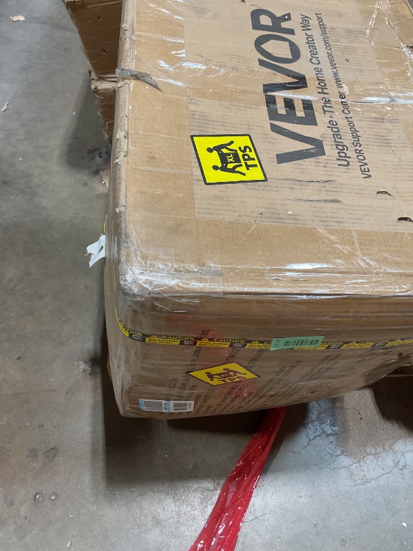 Photo 1 of **DIRT**VEVOR Drain Cleaner Machine 100 FT x 1/2 Inch, Auto Feed Sewer Snake Auger on Wheels - with 8 Cutters & Air-Activated Foot Switch for 2" to 6" Pipes