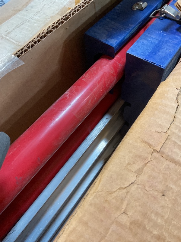 Photo 1 of **DIRT**48 in x 8 in Bull Float Magnesium Concrete Float, Round End Concrete Float Tool with Flexible Bracket