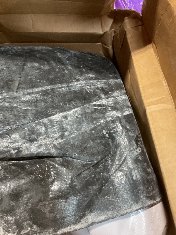 Photo 1 of **HEAVY DIRT**EVAJOY Inflatable Hot Tub, Portable Inflatable Hot Tub with Built-in LED, Electric Heater Pump, Hot Tub Spa with 140 Air Jets, 4-6 Adults, for Backyard, Garden, Indoor