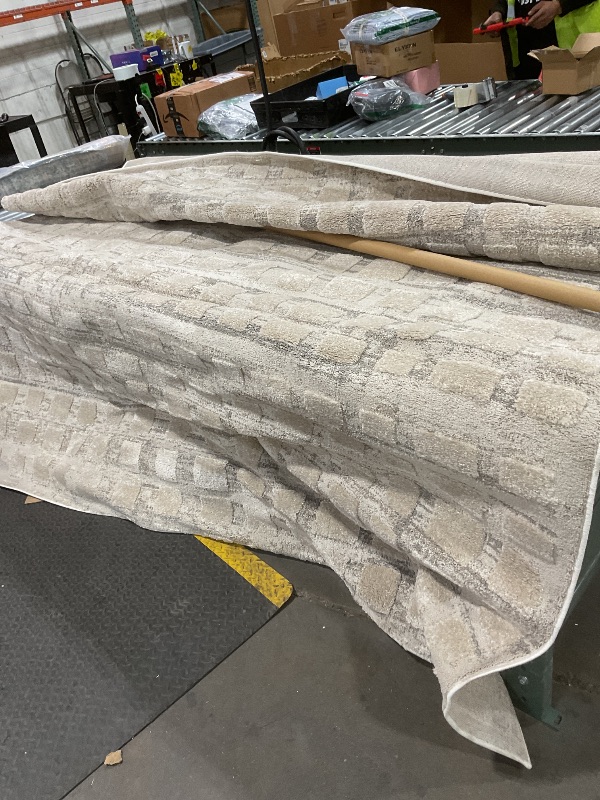 Photo 1 of ** WRINKLE DAMAGE****Loloi Amber Lewis Monty Collection MOT-06 Pebble/Beige 7'-10" x 10', .50" Pile Height, Area Rug