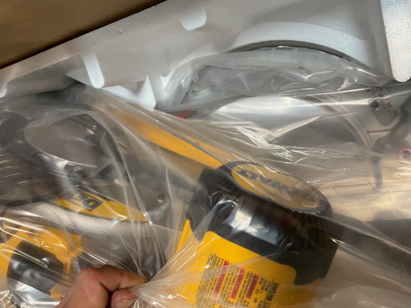 Photo 1 of ***missing parts
DEWALT Miter Saw, 12-inch Double Bevel Sliding Compound Miter Saw with XPS LED Shadow Light System, Includes Blade Wrench, Material Clamp and Dust Bag (DWS780)