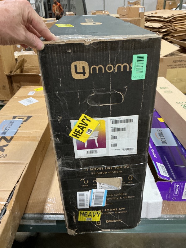 Photo 1 of ***POSSIBLY FOR PARTS EXTREEMLY DIRTY & STAINED*** 4moms MamaRoo Sleep Bassinet, Supports Baby's Sleep with Adjustable Features - 5 Motions, 5 Speeds, 4 Soothing Sounds and 2 Heights