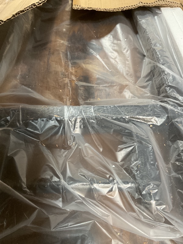 Photo 1 of ***CORNER BROKEN***   TEMI Long Computer Desk Folding Table - 55.1" Foldable Office Desk, No Assembly, Perfect Writing Table for Bedroom, Dorm, or Apartment, Portable Large Desk or Study Table with Compact Design, Brown