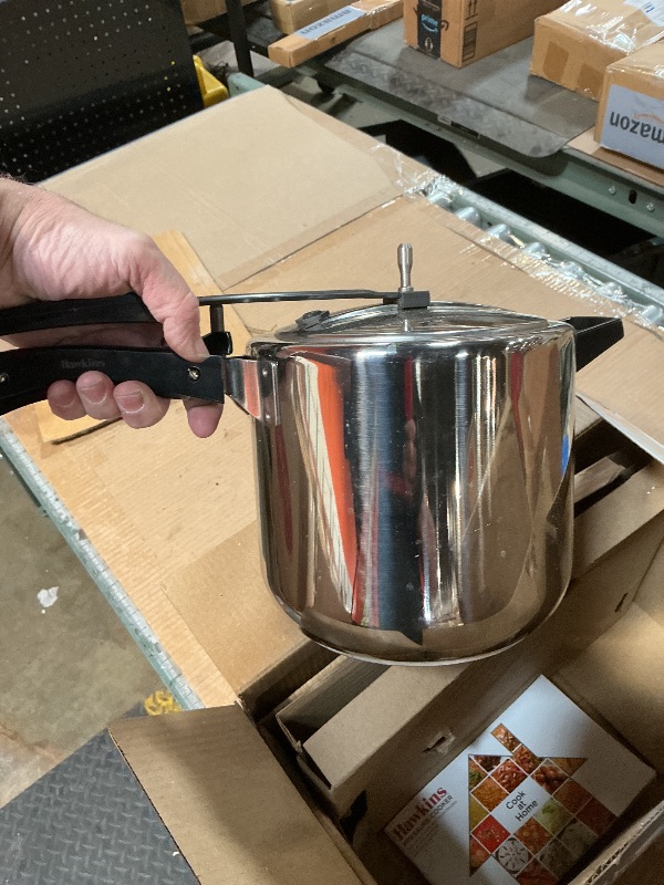 Photo 1 of **MISSING STAND IN  PRODUCT PHOTOGRAPH**HAWKINS 6 Litre Inner Lid Pressure Cooker, Stainless Steel Cooker, Induction Cooker, Silver (Hss60), 6 Liter